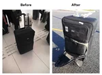 There and back again lost luggage before after Chipolo