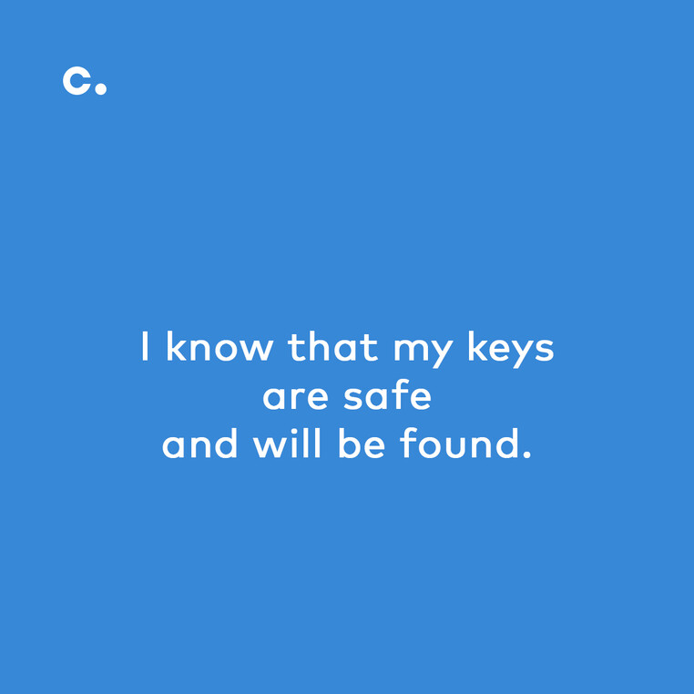 Find lost keys affirmations Chipolo 5