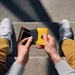 Chipolo find my wallet tracker secrid slim wallet yellow