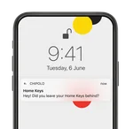 Chipolo one out of range Alerts key finder phone notification