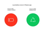 Chipolo key finder low battery icons in app 1