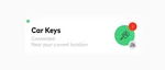 Chipolo key finder warning icon in app