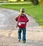 Child with schoolbag lost school things