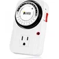 Ipower 24 Hour Plug in Mechanical Electric Outlet Timer