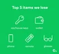 Chipolo trackin tag top 5 things we lose blog infographics