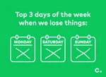 Chipolo trackin tag top days to lose things blog infographics