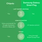 Chipolo key finder Samsung galaxy smart tag green 2
