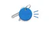 Chipolo ONE blue smart tracking tag