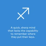 Forgetful zodiac signs sagittarius Chipolo key finder