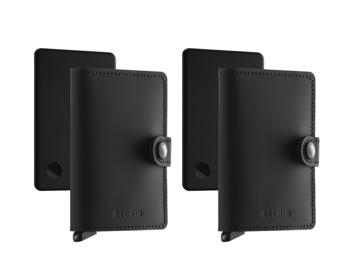 TRACKABLE MINIWALLET - 2 Pack - Blue & Black