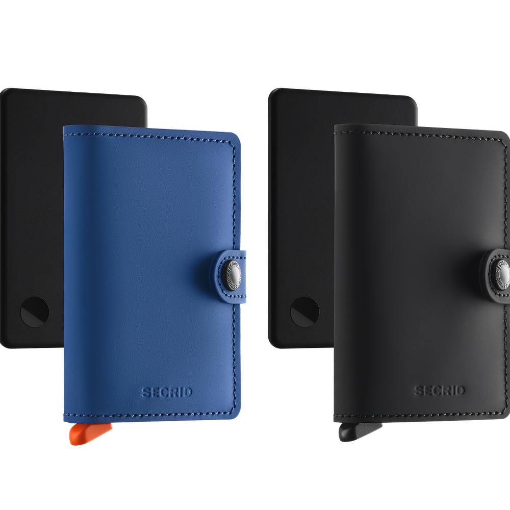 TRACKABLE MINIWALLET - 2 Pack - Blue & Black